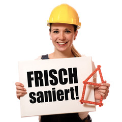 Poster - Frisch saniert