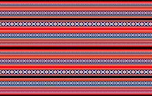 Detailed Horizontal Traditional Handcrafted Red Black White Sadu Rug