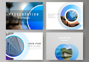 Poster - the minimalistic abstract vector illustration of the editable layout of the presentation slides desi
