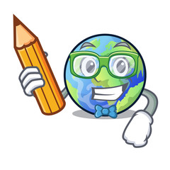 Canvas Print - Student earth above the sky the mascot