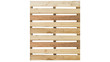 top view of isolated wood pallet on the white background