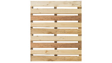 Top View Of Isolated Wood Pallet On The White Background