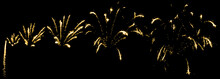 Consecutive Firework, Sequential Pyrotechnics. Isolated Vector Illustration