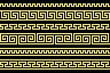 greek fret repeated motif. meander. vector seamless pattern. simple repetitive background. geometric shapes. textile paint. fabric swatch. wrapping paper. texture