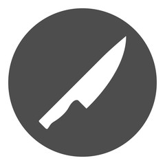 Sticker - Knife icon. Vector.