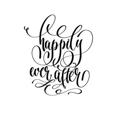 Wall Mural - happily ever after - hand lettering 