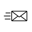 send mail icon. sms line ,the envelope of the line icon , logo on a white background
