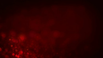 Wall Mural - Red circles appear on the shining soft background. Valentines Day holiday abstract loop animation.