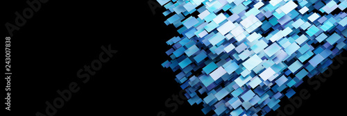 Abstract digital monitors isolated, original 3d rendering Fototapeta