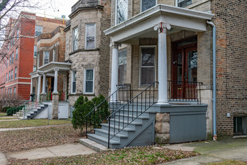 Wall Mural - Homes in Andersonville Chicago