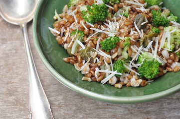 Poster - Broccoli Walnut Salad on a plate