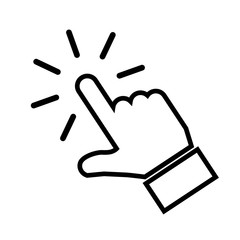 Fototapete - Hand Making Selection icon sign – stock vector