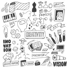 Set Of Creativity Doodles
