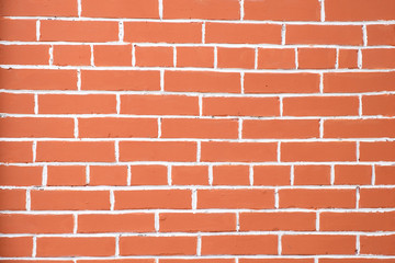 Poster - ordinary brick wall of red brick