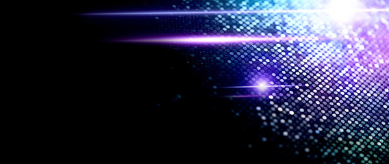 Wall Mural - abstract particle background, data techno backdrop with glowing dots, hi-tech concept, blue color sc