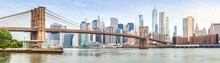 Amazing Panorama View Of New York City And Brooklyn Bridge
