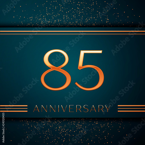 Fotografía Realistic Eighty five Years Anniversary Celebration design banner
