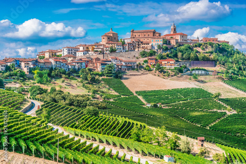 Fotomural View of La Morra in the Province of Cuneo, Piedmont, Italy