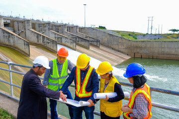 The engineering team is planning to develop the hydroelectric dam to generate electricity.