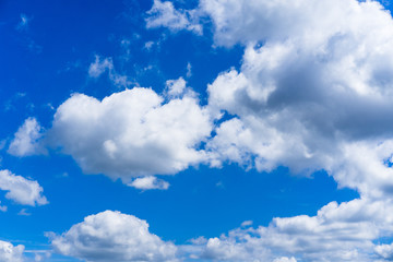 Blue sky with white clouds