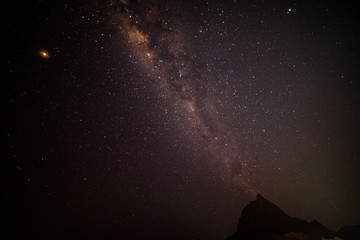 milky way in spitzkoppen