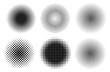 © Milano - Halftone round design elements