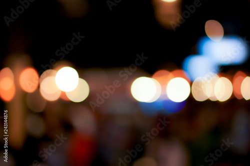 Minimal Blurry And Bokeh Black Theme And Yellow Orange Blue