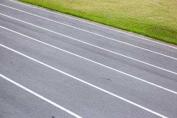 Wall Mural - Running track stadium