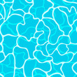 Seamless vibrant blue water surface texture with sun reflections. Vector illustration.
