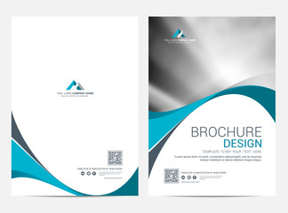 Brochure template flyer design vector background