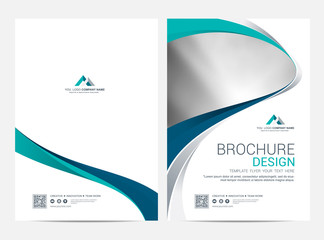 Wall Mural - brochure template flyer design vector background