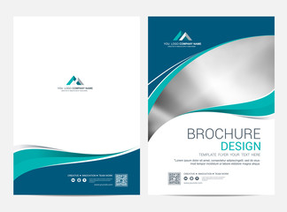 Wall Mural - brochure template flyer design vector background