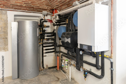 condensing boiler and solar thermal system