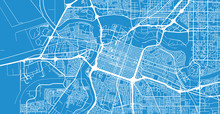 Urban Vector City Map Of Sacramento, California, United States Of America