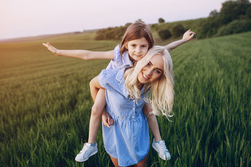 mom and daughter