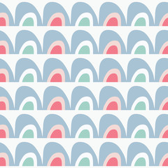 Wall Mural - Vector rainbow seamless repeat pattern