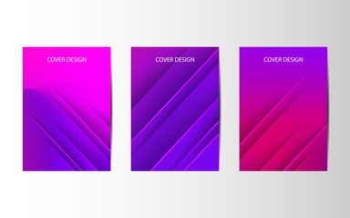 Wall Mural - minimal covers design. abstract creative templates, cards, color covers set. geometric design, liqui