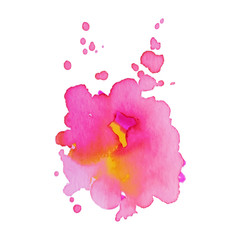 color splash on white background. abstract watercolor background.