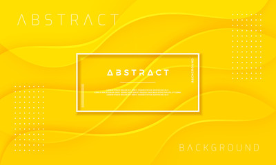 Wall Mural - abstract, dynamic and textured yellow background for posters, brochures, banners, web pages, covers,