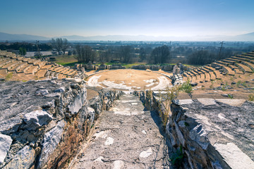 Fototapete - Ruins of the ancient city of Philippi, Eastern Macedonia and Thrace, Greece