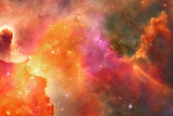 Fototapeta  - A Unique Artistic Abstract Multicolored Smooth Beautiful Galaxy Artwork