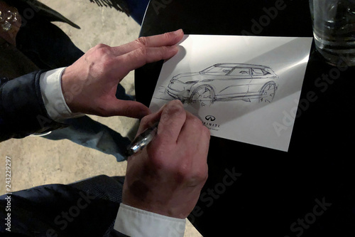 Infiniti Executive Design Director Habib Makes A Freehand