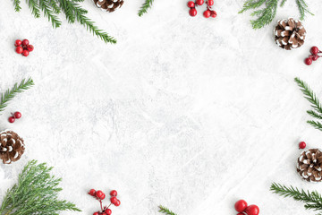 christmas decorations on table background mockup