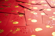 Red packet background , Chinese new year wish concept .