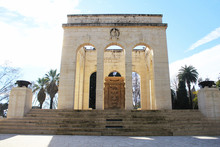 Ossario Garibaldino, A Mausoleum Building Located At Gianicolo District At Rome City, Italy