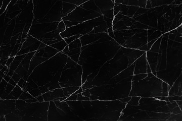 Wall Mural - Black marble texture with white veins and  curly seamless patterns , interiors tile luxury abstract for background