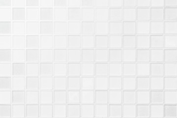 Wall Mural - White or gray ceramic wall and floor tiles abstract background.