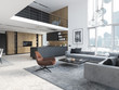 © 2mmedia - new modern scandinavian loft apartment. 3d rendering