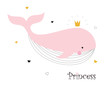 cute princess whale