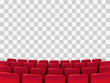 Cinema seats isolated